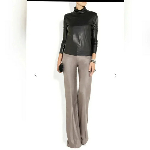 TODD LYNN Yaluk high-rise twill wide-leg pants - Picture 1 of 10